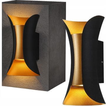 LED ZIDNA SVJETILJKA MODERNA GORE-DOLJE POTKROVLJE 22CM 10W TOPLA BOJA