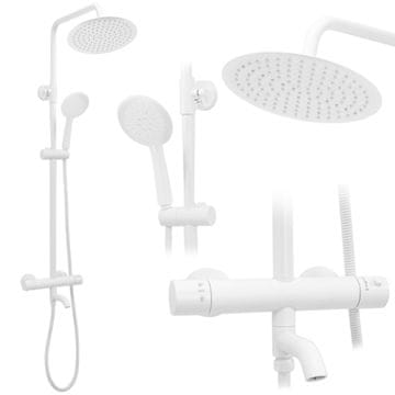 REA LUNGO SET ZA TUŠ I KADU BIJELI TERMOSTAT SKU -P6608