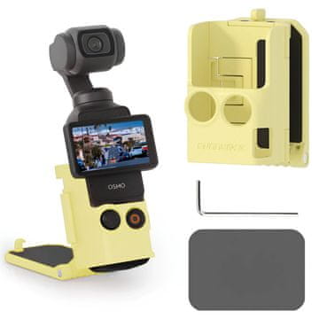 Sunnylife Magnetski podesivi zaštitni nosač za DJI Osmo Pocket 3 (žuti)