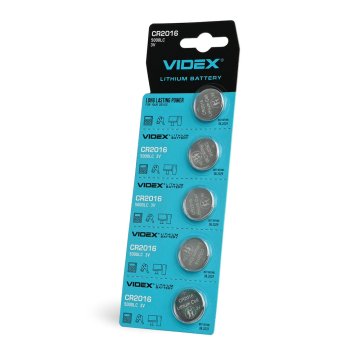 VIDEX CR2016 litijeve baterije 5 kom. BLISTER