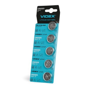 VIDEX CR2025 litijeve baterije 5 kom. BLISTER