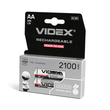 VIDEX Ni-MH baterija HR6 2100mAh 2 kom. BLISTER