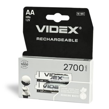 VIDEX Ni-MH baterija HR6 2700mAh 2 kom. BLISTER