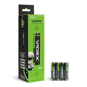 VIDEX LR03/AAA alkalne baterije 4 kom x 15 pakiranja SKUPLJIVE