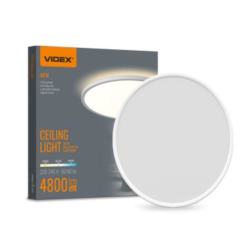 VIDEX LED stropna svjetiljka s dekorativnim pozadinskim osvjetljenjem DL5R 44W 220V bijela