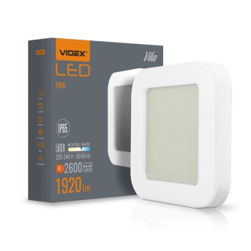 VIDEX Nadgradna svjetiljka, stropna, zidna LED svjetiljka 24W 1920 lm IP65 32cm
