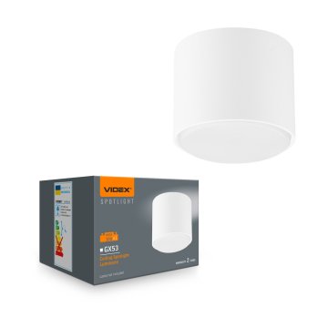 VIDEX stropna svjetiljka za žarulju GX53 VL-SPF26A-W