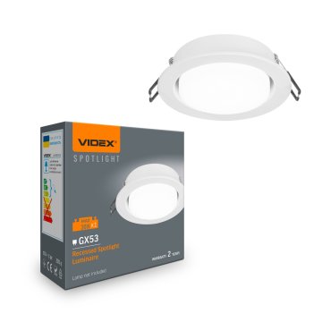 VIDEX ugradna svjetiljka za fluorescentne žarulje GX53 VL-SPF27R-W