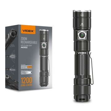 VIDEX LED svjetiljka 1200lm IP44 neutralno bijela 5000k 8 načina rada domet 215m