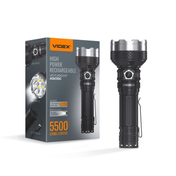 VIDEX LED svjetiljka 5500lm IP68 neutralno bijela 5000k 6 načina rada domet 500m