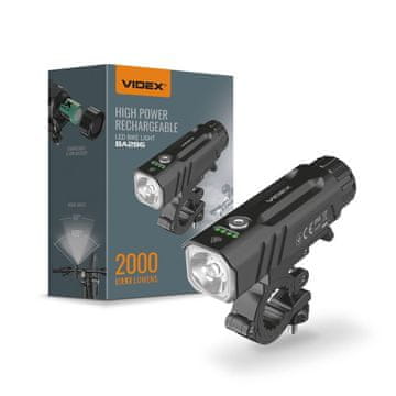 VIDEX LED svjetiljka za bicikl od 2000lm IP68, vrijeme rada 100 sati, 6 načina rada, domet 225m