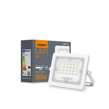 VIDEX LED reflektor 20W 1800lm neutralno bijela 5000K aluminij IP65 120°