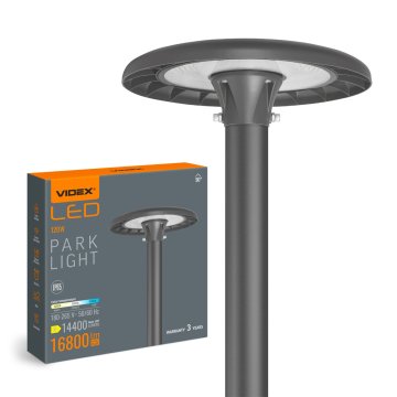 VIDEX Okrugla vrtna ulična svjetiljka LED IP65 120W 16800Lm 220V