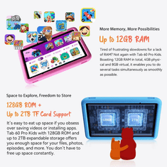 Blackview TAB60 Pro KIDS LTE 10,1 tablet 8GB+128GB, plava