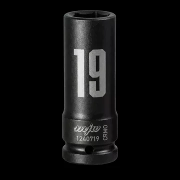 MJW Udarni nasadni ključ 1/2" dugi, 6-kraki, 19 mm