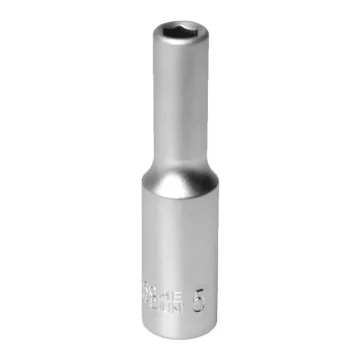 MJW 1/4" nasadni ključ, 6-kraki, dugi 5 mm