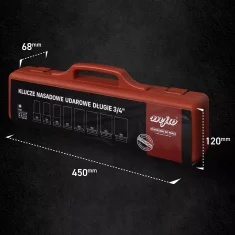 MJW 3/4" set dugih udarnih nasadnih ključeva
