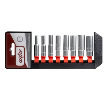 MJW Set nasadnih ključeva Set nasadnih ključeva 1/4" dugi, 6-kutni čelik 5,5-13 mm set od 8 čeličnih dijelova