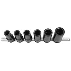 MJW 3/4" set dugih udarnih nasadnih ključeva na šini
