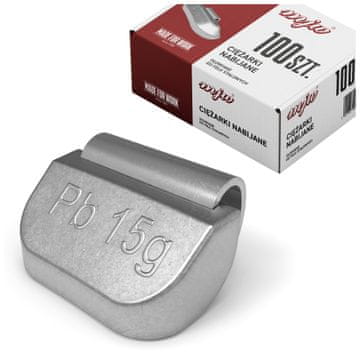MJW 15g PB utezi za čelične felge, 100 kom., olovni