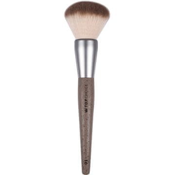 Make Coffee Up 01 TopChoice kist za puder - ekološki prihvatljiva serija s biorazgradivom drškom i mekim vlaknima, za nanošenje pudera i fiksiranje šminke, udobnost rada i preciznost 18 cm