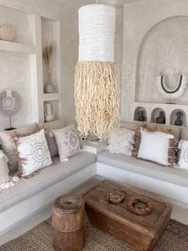 BOHO lampa od rafije GITA 30x100