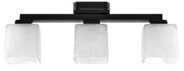 It Stropna lampa crna s bijelim sjenilom KARO KOFI 11-452