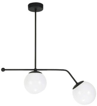 It Stropna lampa s crnim sjenilom i staklenim kuglicama CALIPSO 13-838