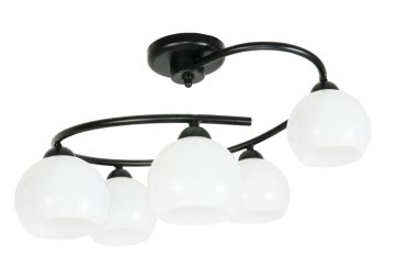 It Crna stropna lampa s bijelim sjenilom IVAN BLACK 14-640