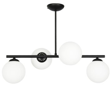 It Crna stropna lampa sa staklenim kuglicama TITAN 13-801