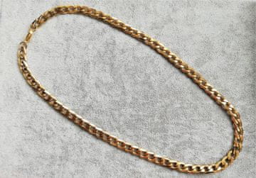 MUŠKI zlatni lanac 60cm 7mm x 10mm ČELIK