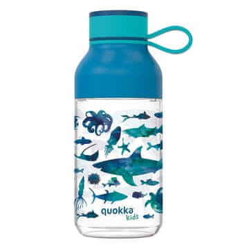 QUOKKA Ice Kids s remenom - ecozen boca za vodu od 430 ml s remenom (Morske životinje)