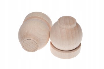 Završne kapice za karniše Drvene završne kapice za karniše 2 kom. Raw Ball