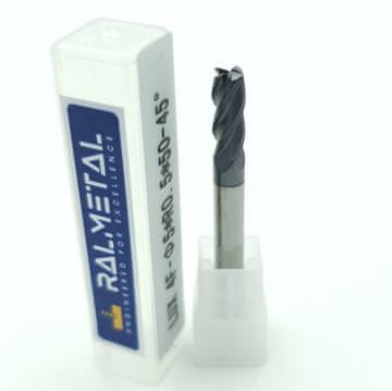 Radijalni rezač od tvrdog metala Fi5 x R0,5 x 50 mm - 45 HRC