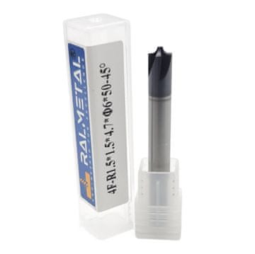 Konkavni rezač s četvrtinskim okretanjem R1,5 x 1,5 x 4,7 x 6D x 50 mm 45 HRC