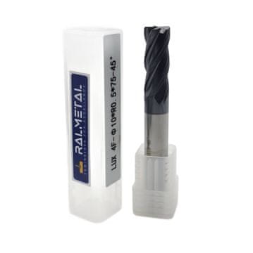 Radijalni rezač od tvrdog metala Fi10 x R0,5 x 75 mm - 45 HRC