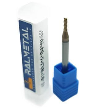 Radijalni rezač od tvrdog metala 2 x R0,5 x 4D x 50 mm 55 HRC