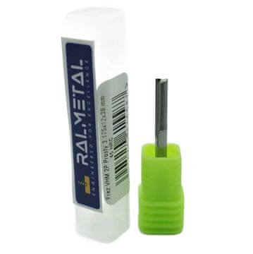 Ravni rezač za stirodur od tvrdog metala 3,175 x 12 x 38 mm 45 HRC