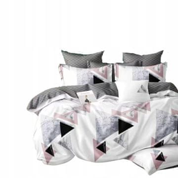 Parylux set posteljine od flisa P2.11 Avangardni trokutići 140x200 navlaka za poplun