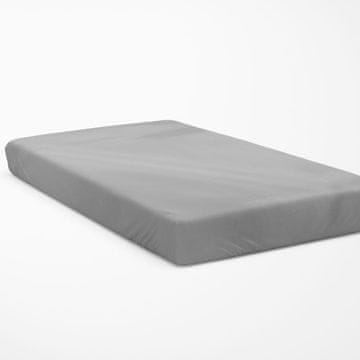 Luksuzna jednobojna plahta s elastičnim uzorkom - svijetlosiva 220x200 s elastičnim uzorkom
