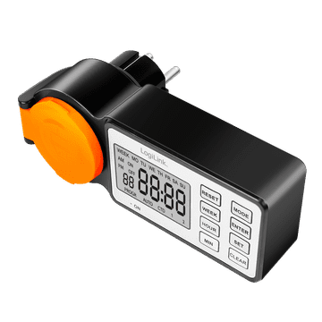 Programator Vanjski timer LogiLink IP44 LCD 3600 W CEE 7/3 12 programa