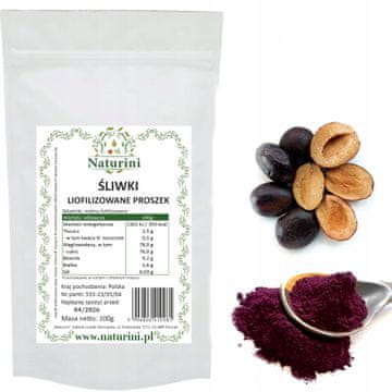 LIOFILIZIRANE ŠLJIVE U PRAHU DOYPACK DELICIOUS 100g
