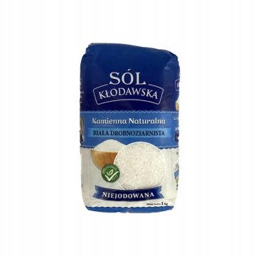 KŁODAWSKA BIJELA KAMENA SOL SITNOG ZRNA, NEJODIRANA, PRIRODNA, 1 kg