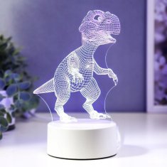 Rohs Dječja lampa u obliku DINOSAURUSA LED 3D 3 načina svjetla gravirana