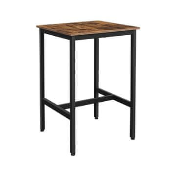 Songmics Kuhinjski barski stol KVADRATNI STOL za kuhinju dnevni boravak KAVANI STOL 60x60x92cm