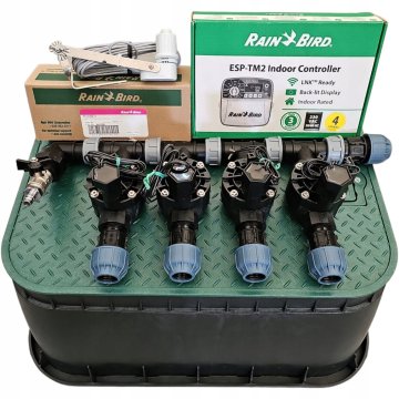 Rain Bird komplet s 4 stanice - TM2, RSDBEX, kompresor, PE 25