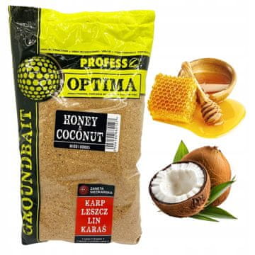 PROFESS Optima Fishing Groundbait 1 kg - MED I KOKOS
