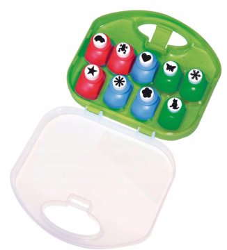 PLAYBOX Ukrasni bušač, figurirani, set od 9 bušača
