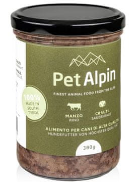 Pet Alpin: Govedina i kiseli kupus u svakom zalogaju - Prirodna hrana za pse 380 g