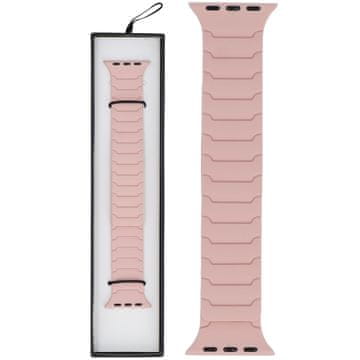 Novi silikonski magnetski ExoStripe remen za pametni sat u boji prašnjavo ružičaste za Apple Watch 38/40/41 mm ružičaste boje